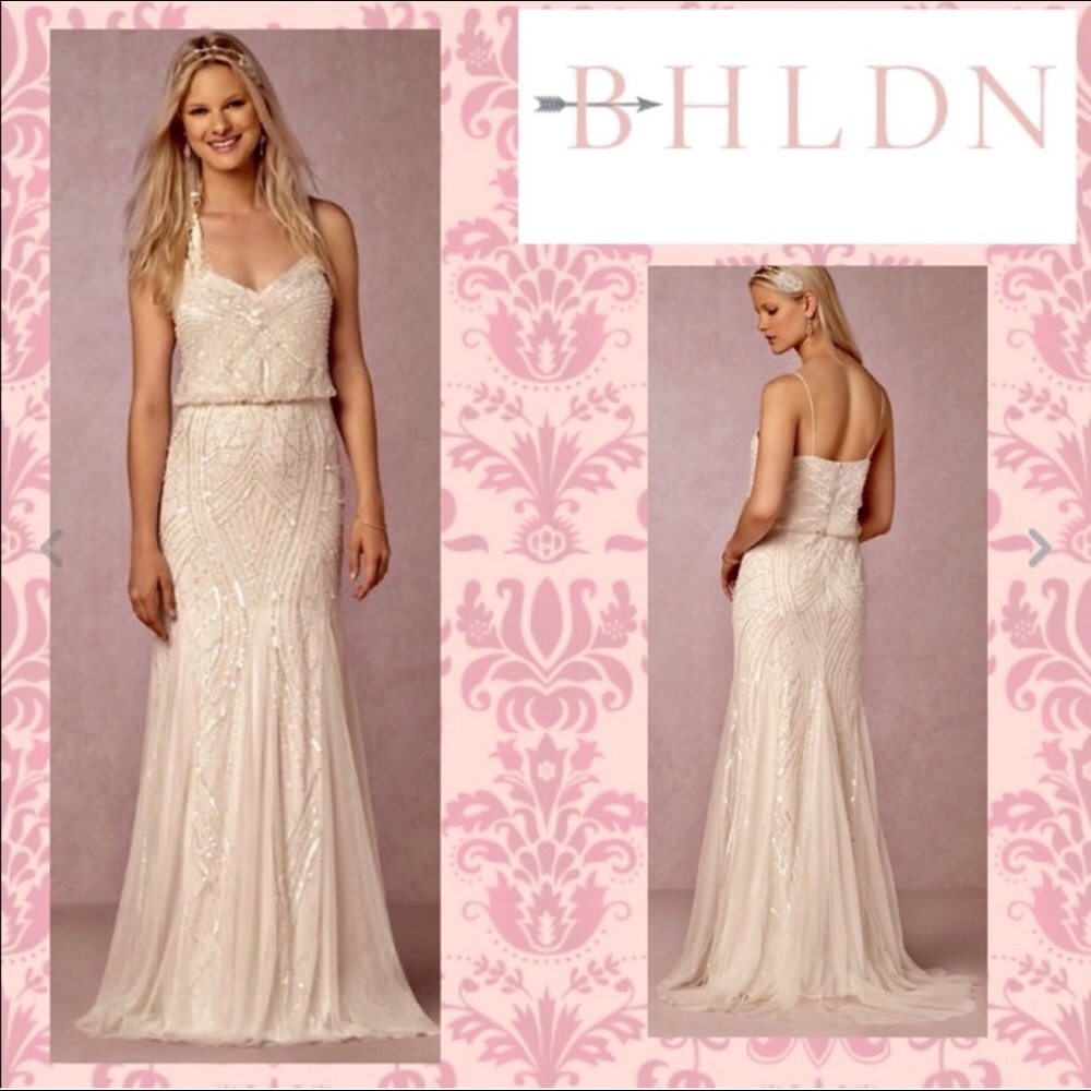 BHLDN Adrianna Papell Grazia Beaded Wedding Gown